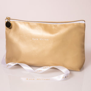 Kate McIver Gold Beauty Bag